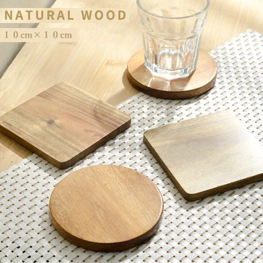 キッチン雑貨 木製 北欧風 食器 コースター 鍋下敷き パッド シンプル ベーシック お皿 小物 トレー
