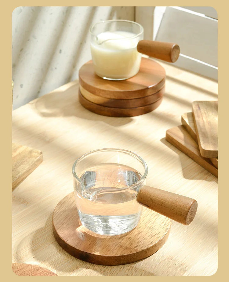 キッチン雑貨 木製 北欧風 食器 コースター 鍋下敷き パッド シンプル ベーシック お皿 小物 トレー